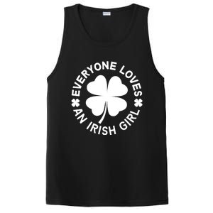 Everyone Loves An Irish Girl Green St Patricks Day PosiCharge Competitor Tank