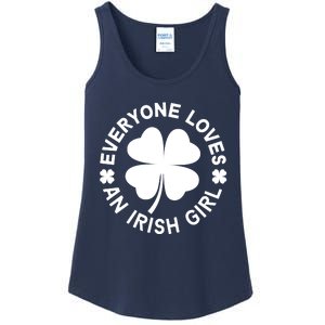 Everyone Loves An Irish Girl Green St Patricks Day Ladies Essential Tank