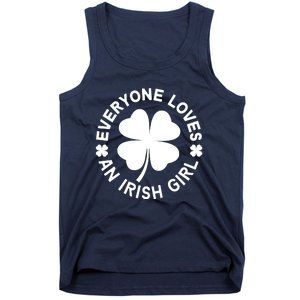 Everyone Loves An Irish Girl Green St Patricks Day Tank Top