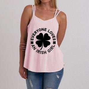 Everyone Loves An Irish Girl Green St Patricks Day Women's Strappy Tank