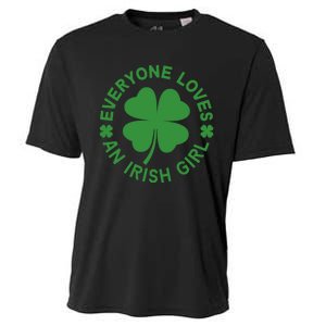 Everyone Loves An Irish Girl Green St Patricks Day Cooling Performance Crew T-Shirt