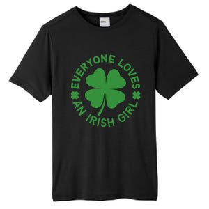 Everyone Loves An Irish Girl Green St Patricks Day Tall Fusion ChromaSoft Performance T-Shirt