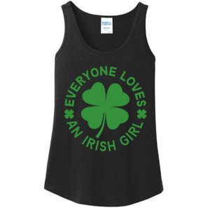 Everyone Loves An Irish Girl Green St Patricks Day Ladies Essential Tank