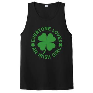 Everyone Loves An Irish Girl Green St Patricks Day PosiCharge Competitor Tank