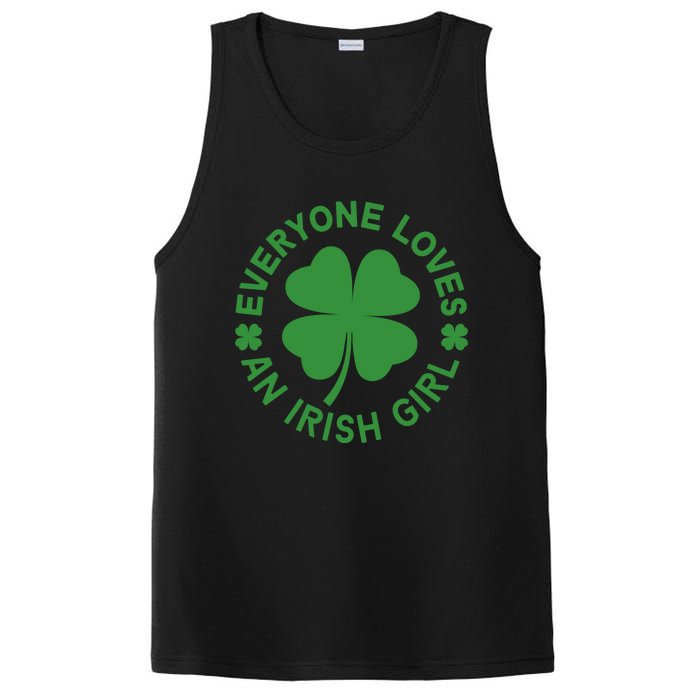 Everyone Loves An Irish Girl Green St Patricks Day PosiCharge Competitor Tank