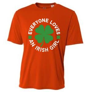 Everyone Loves An Irish Girl Green St Patricks Day Cooling Performance Crew T-Shirt