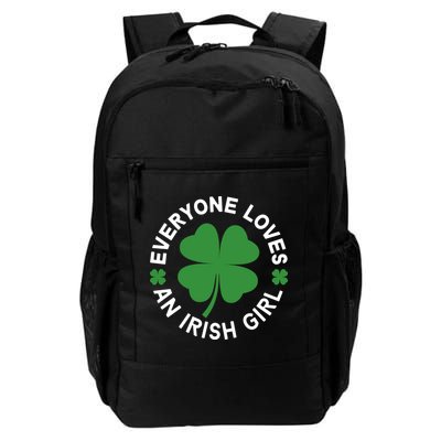 Everyone Loves An Irish Girl Green St Patricks Day Backpack