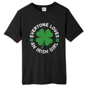 Everyone Loves An Irish Girl Green St Patricks Day Tall Fusion ChromaSoft Performance T-Shirt