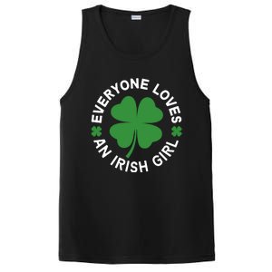 Everyone Loves An Irish Girl Green St Patricks Day PosiCharge Competitor Tank