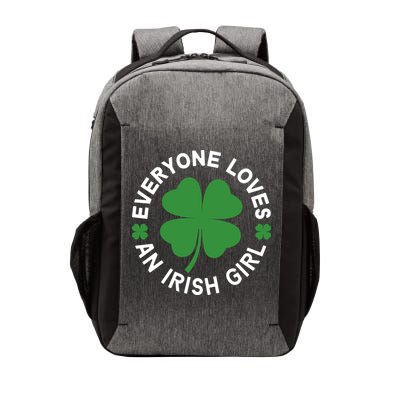 Everyone Loves An Irish Girl Green St Patricks Day Vector Backpack