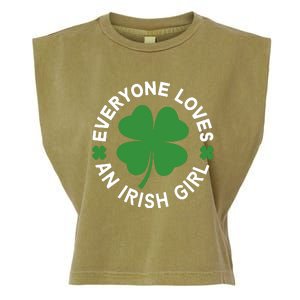 Everyone Loves An Irish Girl Green St Patricks Day Garment-Dyed Women's Muscle Tee