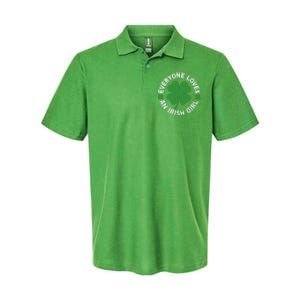 Everyone Loves An Irish Girl Green St Patricks Day Softstyle Adult Sport Polo