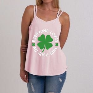 Everyone Loves An Irish Girl Green St Patricks Day Women's Strappy Tank