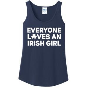 Everyone Loves An Irish Girl Green St Patricks Day Ladies Essential Tank