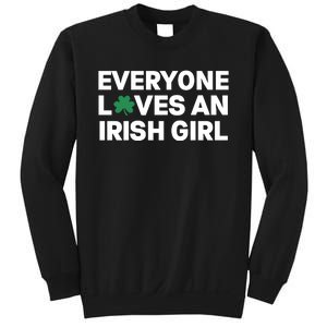 Everyone Loves An Irish Girl Green St Patricks Day Sweatshirt