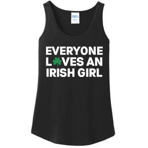 Everyone Loves An Irish Girl Green St Patricks Day Ladies Essential Tank