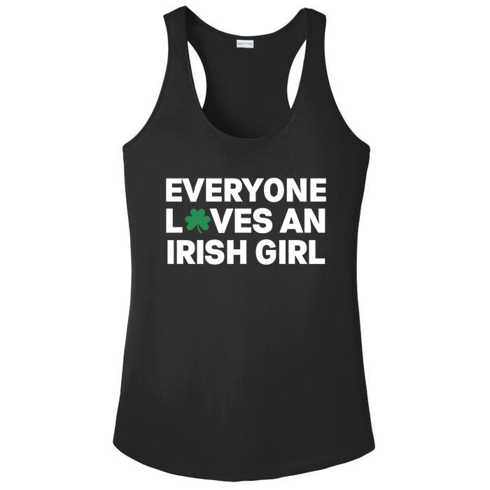 Everyone Loves An Irish Girl Green St Patricks Day Ladies PosiCharge Competitor Racerback Tank