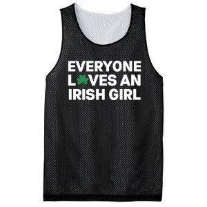 Everyone Loves An Irish Girl Green St Patricks Day Mesh Reversible Basketball Jersey Tank