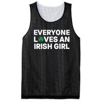 Everyone Loves An Irish Girl Green St Patricks Day Mesh Reversible Basketball Jersey Tank