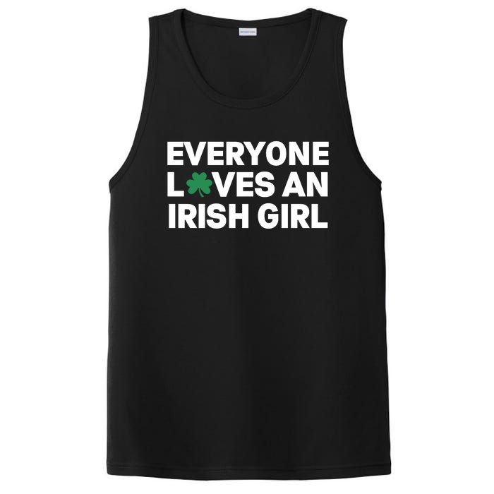 Everyone Loves An Irish Girl Green St Patricks Day PosiCharge Competitor Tank