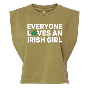 Everyone Loves An Irish Girl Green St Patricks Day Garment-Dyed Women's Muscle Tee