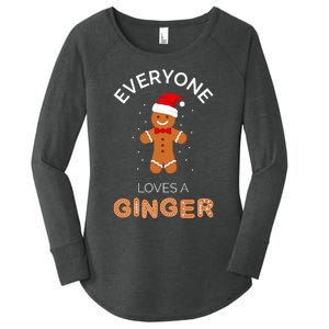 Everyone Loves A Ginger Fun Outfit For Christmas Costume Women's Perfect Tri Tunic Long Sleeve Shirt