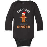 Everyone Loves A Ginger Fun Outfit For Christmas Costume Baby Long Sleeve Bodysuit