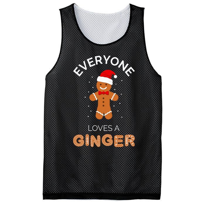 Everyone Loves A Ginger Fun Outfit For Christmas Costume Mesh Reversible Basketball Jersey Tank