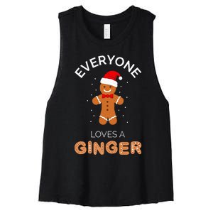 Everyone Loves A Ginger Fun Outfit For Christmas Costume Women's Racerback Cropped Tank