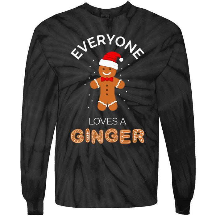 Everyone Loves A Ginger Fun Outfit For Christmas Costume Tie-Dye Long Sleeve Shirt