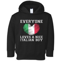 Everyone Loves A Nice Italian Boy Shirts Italy Flag Gift Idea Toddler Hoodie