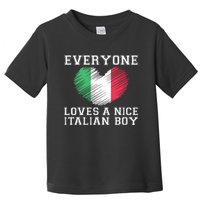 Everyone Loves A Nice Italian Boy Shirts Italy Flag Gift Idea Toddler T-Shirt