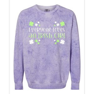 Everyone Loves An Irish Girl Colorblast Crewneck Sweatshirt