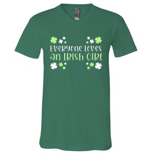 Everyone Loves An Irish Girl V-Neck T-Shirt