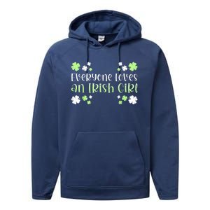 Everyone Loves An Irish Girl Performance Fleece Hoodie