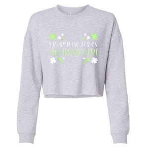 Everyone Loves An Irish Girl Cropped Pullover Crew