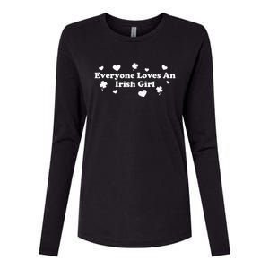 Everyone Loves An Irish Girl Womens Cotton Relaxed Long Sleeve T-Shirt