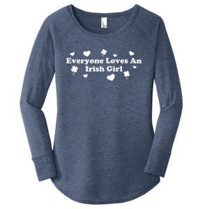 Everyone Loves An Irish Girl Women's Perfect Tri Tunic Long Sleeve Shirt