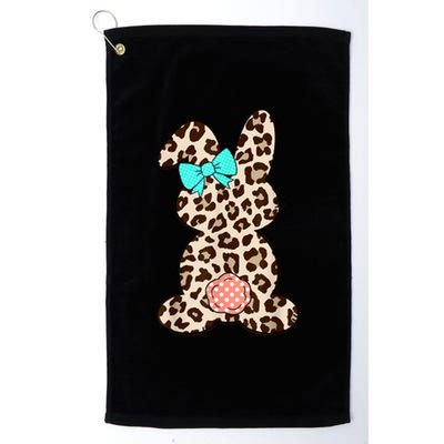 Easter Leopard Bunny Rabbit Palm Sunday Women Platinum Collection Golf Towel