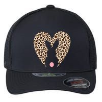 Easter Leopard Bunny Rabbit Heart Palm Sunday Great Gift Flexfit Unipanel Trucker Cap
