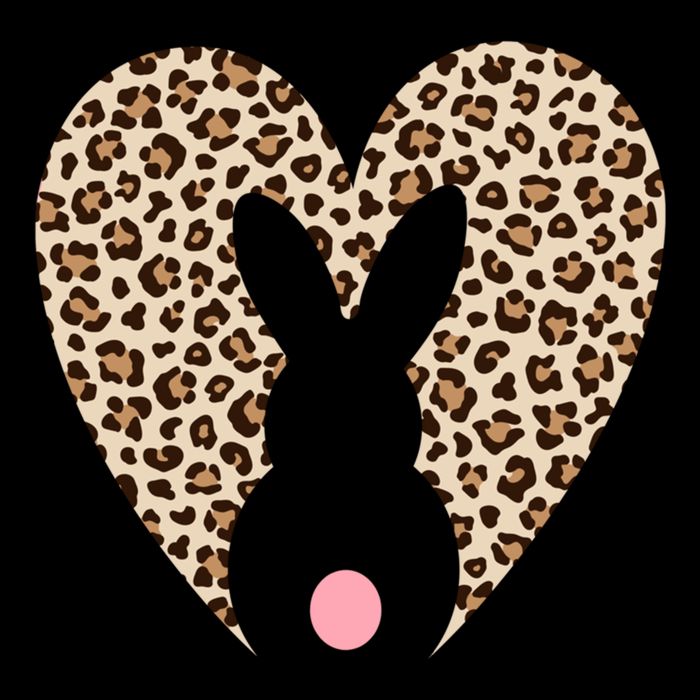 Easter Leopard Bunny Rabbit Heart Palm Sunday Great Gift Sustainable Bucket Hat