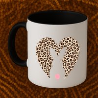 Easter Leopard Bunny Rabbit Heart Palm Sunday Great Gift Mug