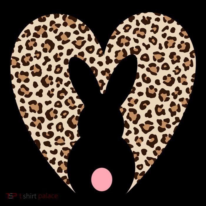 Easter Leopard Bunny Rabbit Heart Palm Sunday Great Gift Flatbill Hat