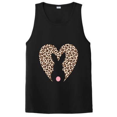 Easter Leopard Bunny Rabbit Heart Palm Sunday Great Gift PosiCharge Competitor Tank