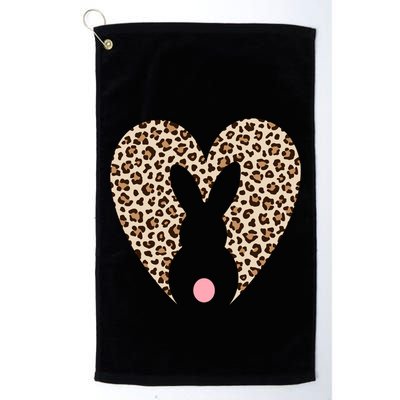 Easter Leopard Bunny Rabbit Heart Palm Sunday Great Gift Golf Towel