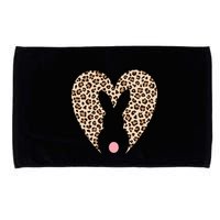 Easter Leopard Bunny Rabbit Heart Palm Sunday Great Gift Microfiber Hand Towel