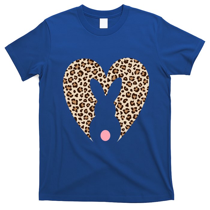 Easter Leopard Bunny Rabbit Heart Palm Sunday Great Gift T-Shirt
