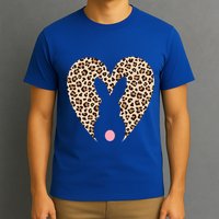 Easter Leopard Bunny Rabbit Heart Palm Sunday Great Gift T-Shirt