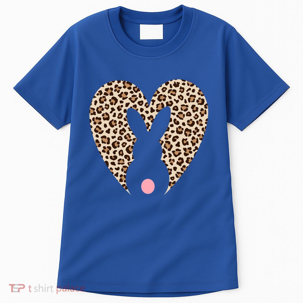 Easter Leopard Bunny Rabbit Heart Palm Sunday Great Gift Tall T-Shirt