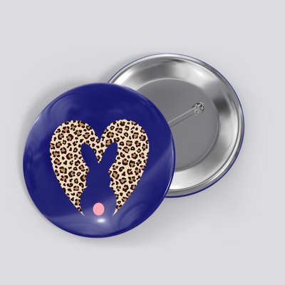 Easter Leopard Bunny Rabbit Heart Palm Sunday Great Gift Button